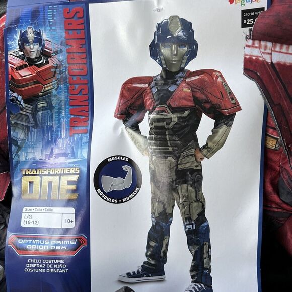 Transformers Optimus Prime Boys Halloween Costume W/ Mask Kids Size Large 10-12‎ - Picture 1 of 6